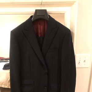 Spier and Mackay Blue Pinstripe Suit. 40R